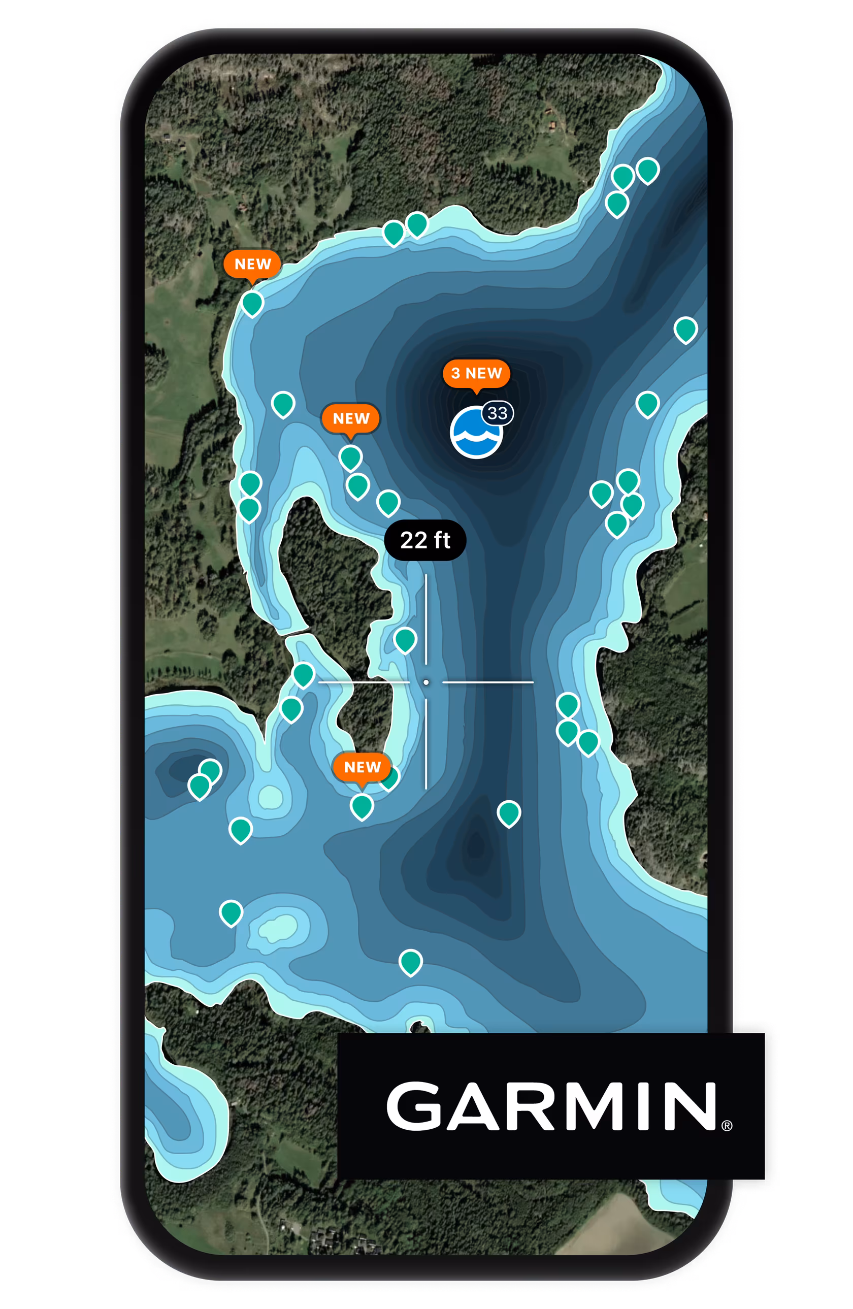 Explore depth maps on the Fishbrain app