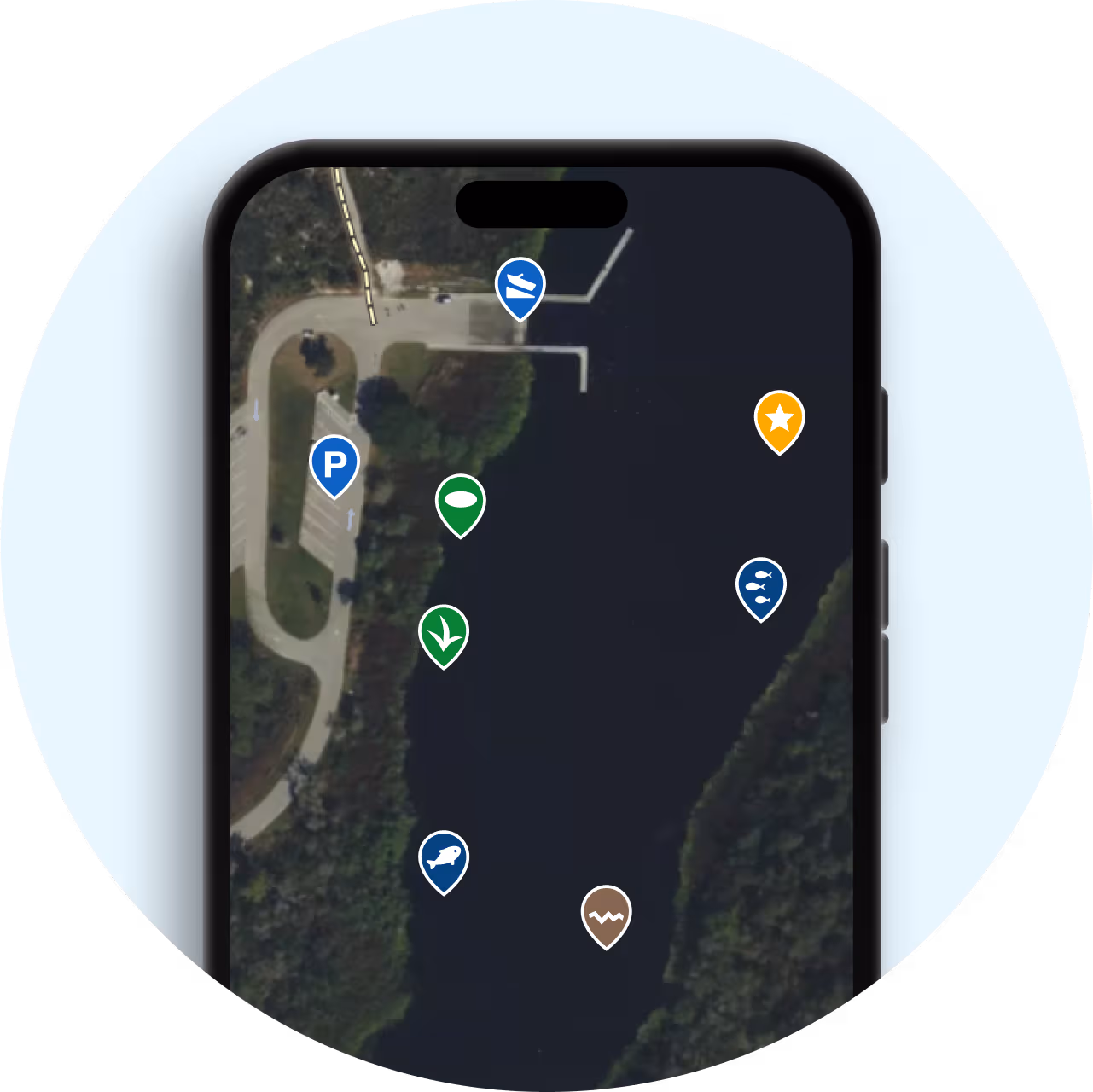 Never forget that honey-hole with the fishbrain app